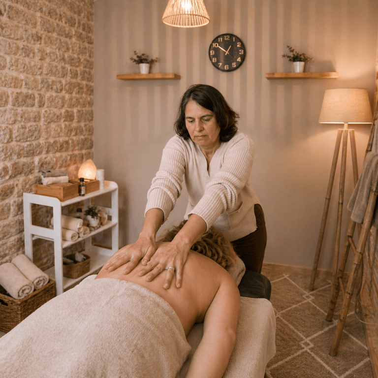 séance de massage naturopathique bien-être détente soin du corps à Niort